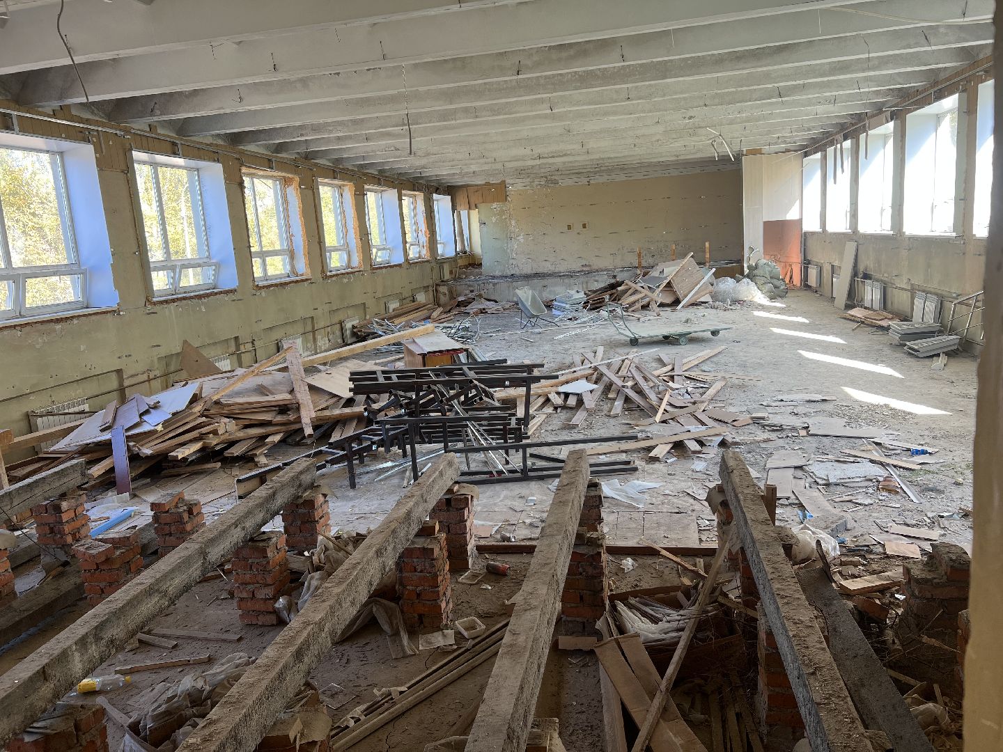 губернатор воробьев, гимназия им подольских курсантов, капитальный ремонт, климовск,