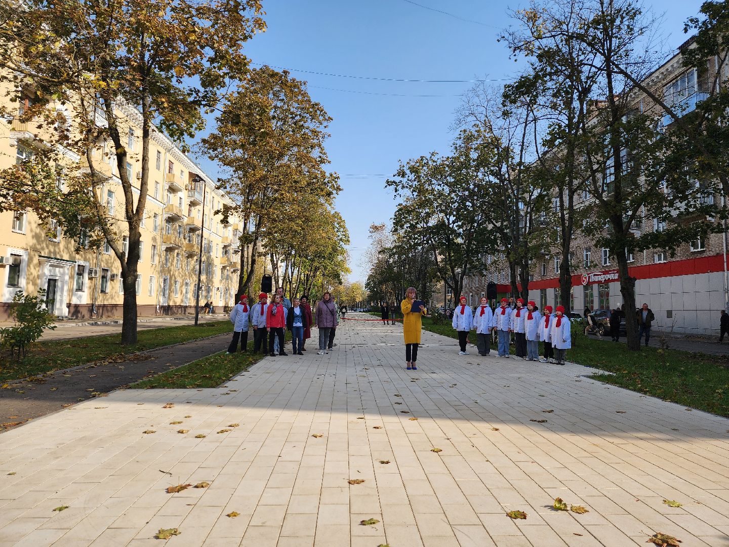 Дубна, Центральная улица, Открытие, Благоустройство,
