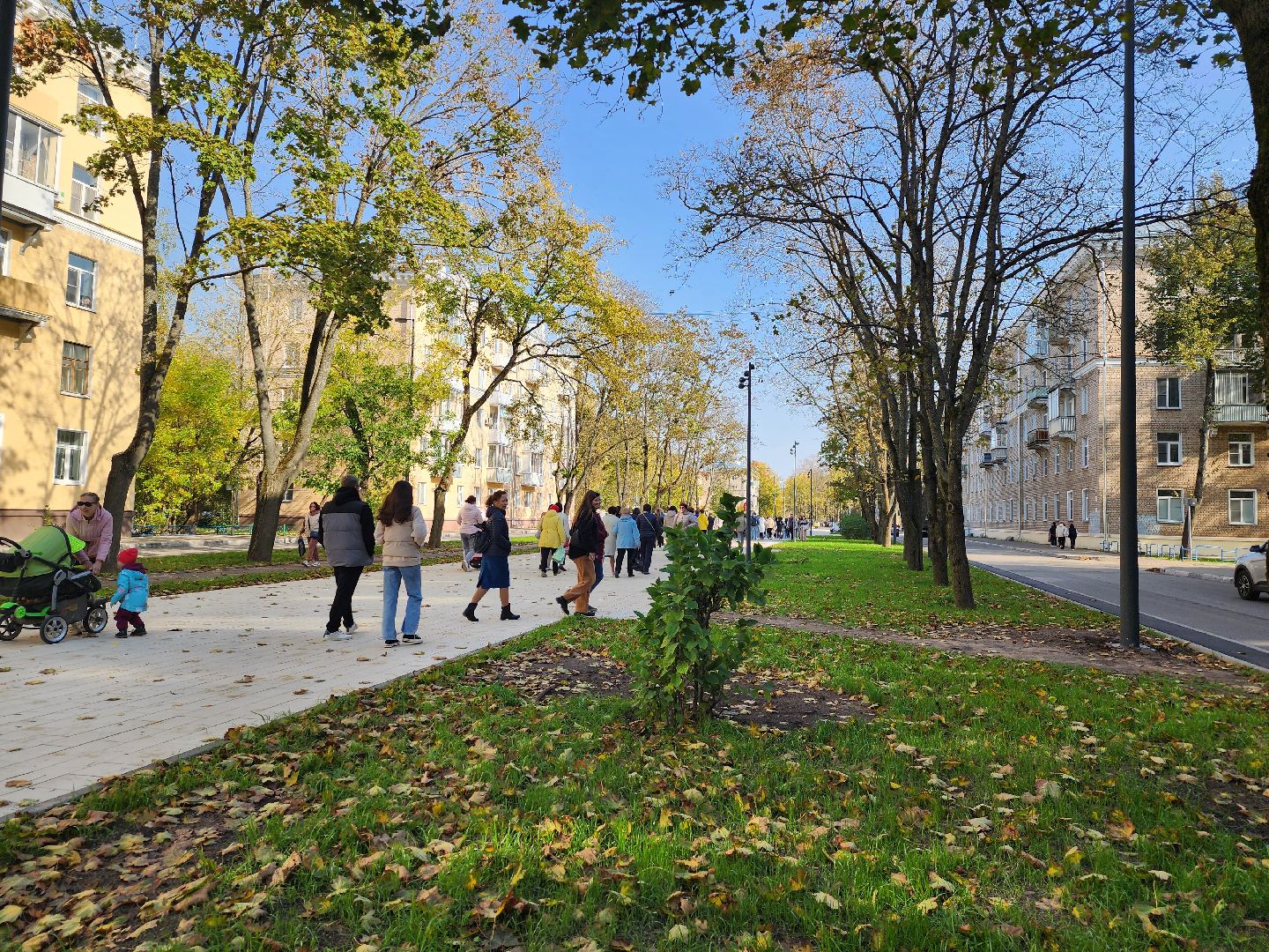 Дубна, Центральная улица, Открытие, Благоустройство,