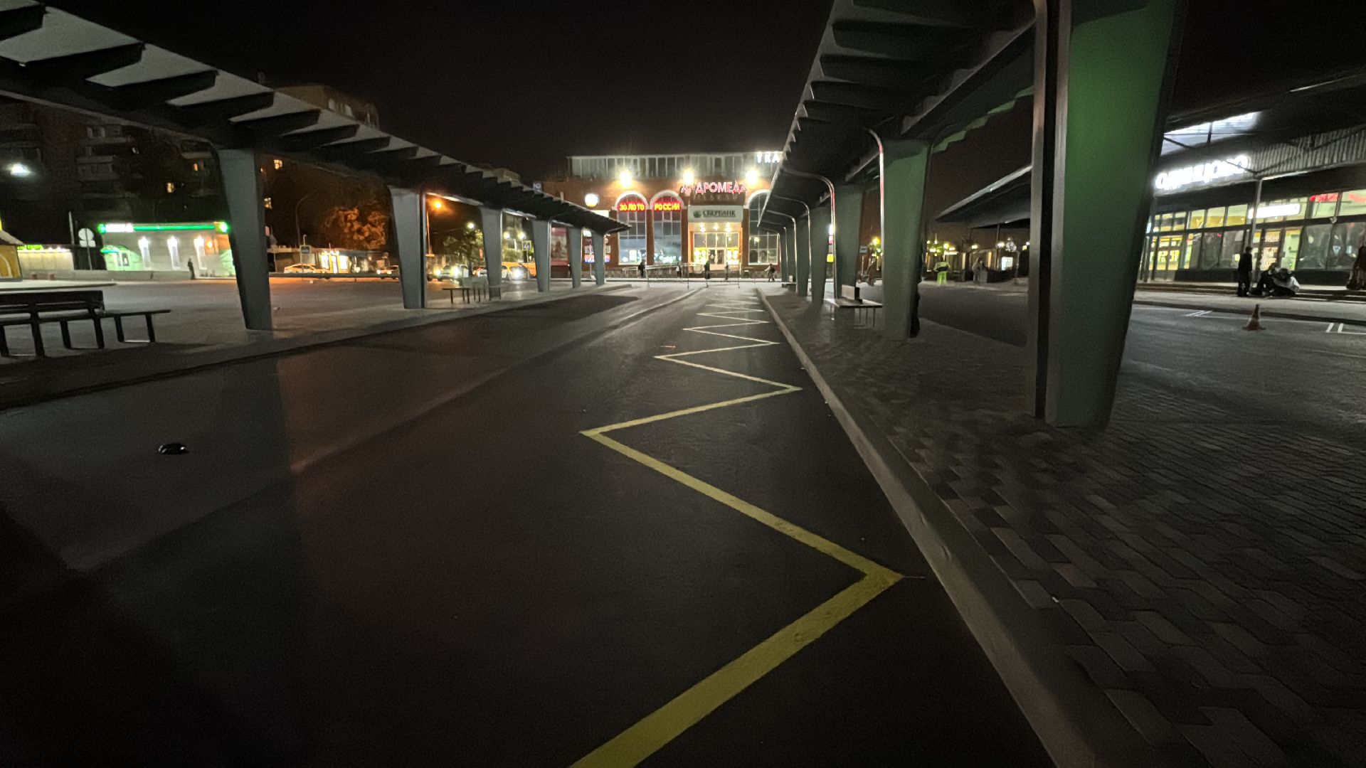 Дорожная разметка, Дороги подмосковья, Привокзальная площадь Одинцова,