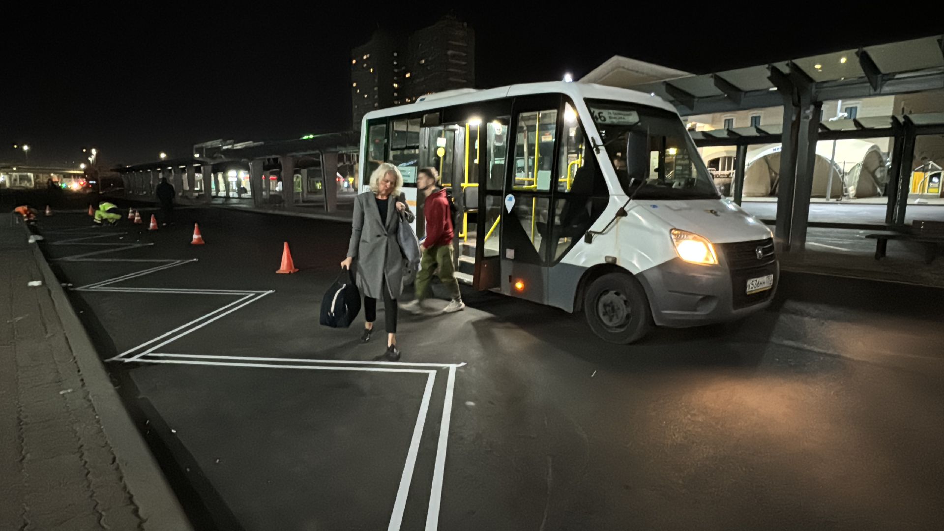Дорожная разметка, Дороги подмосковья, Привокзальная площадь Одинцова,