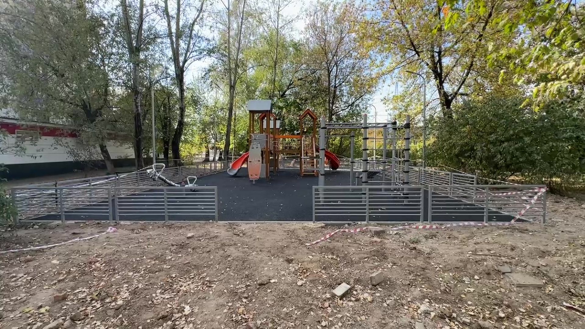 Реутов, Добродел, Строителей, детская площадка, новая ДИП, качели, горки, благоустройство,