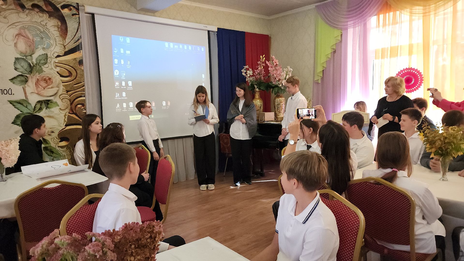 пушкино, лицей, литературная гостиная, стихи, день учителя, ролики, педагогический коллектив, поздравления,