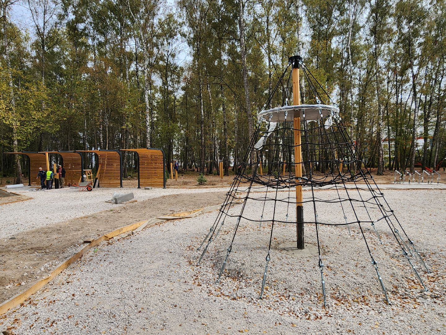 Чехов, микрорайон Губернский, лесопарк, лесопарковая зона отдыха, строительство, благоустройство, программа Парки в лесу, губернатор московской области, глава округа михаил собакин,