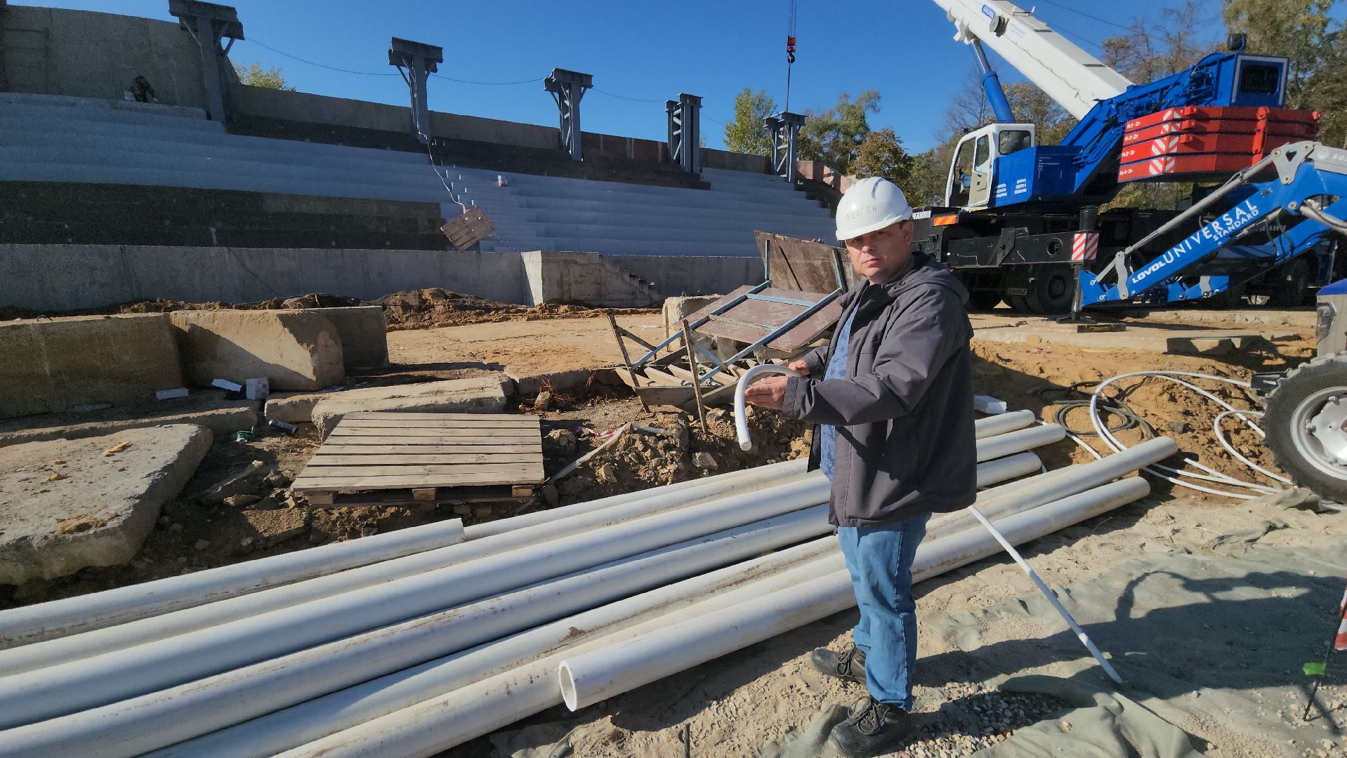 люберцы, стадион торпедо, строительство, футбольное поле,