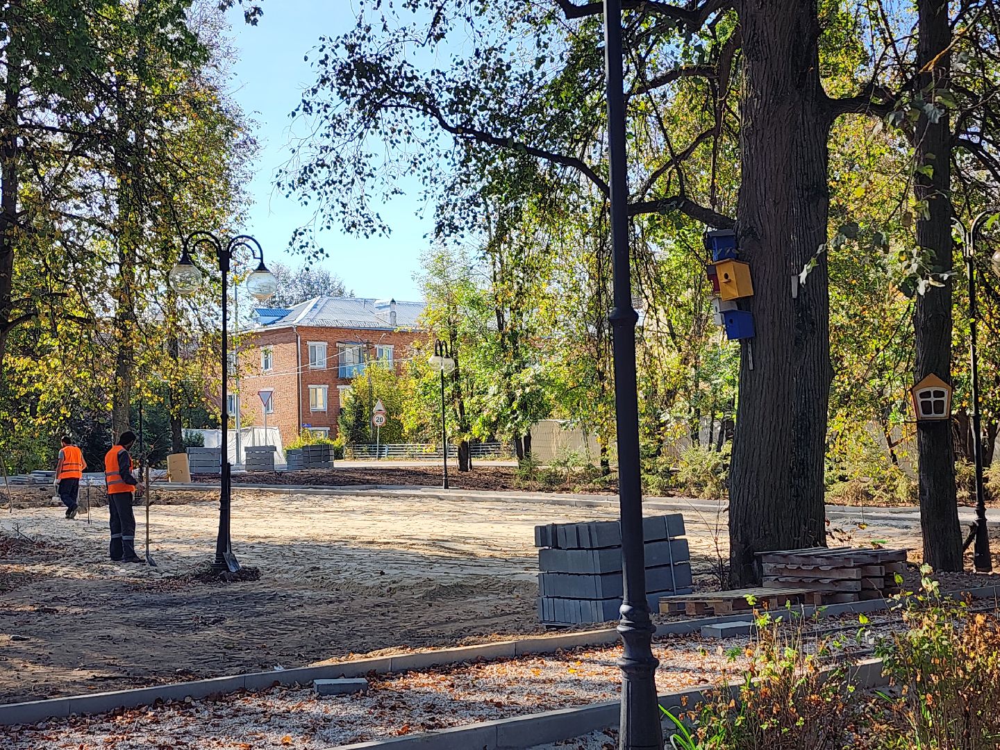 серпухов, дк лира, поселок пролетарский, сквер, парковка,