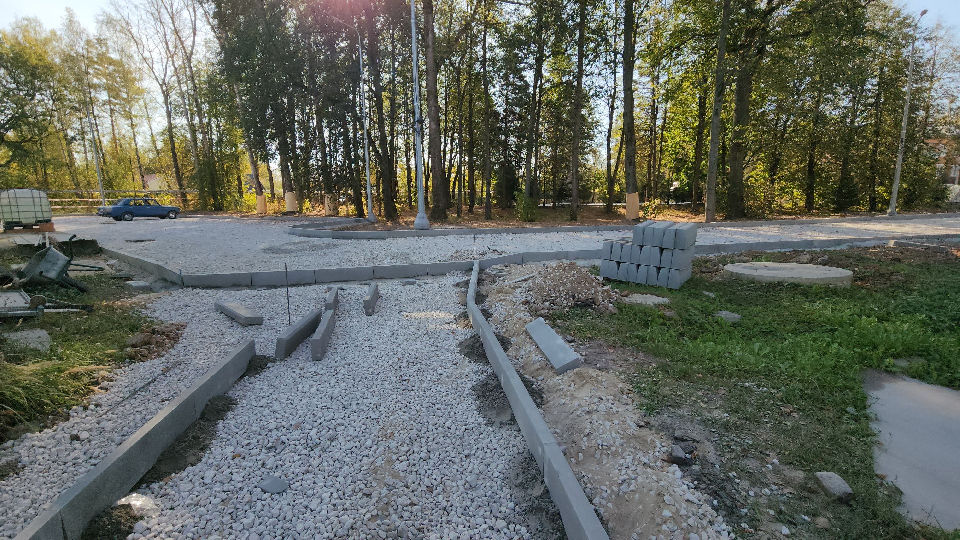 серпухов, дк лира, поселок пролетарский, сквер, парковка,