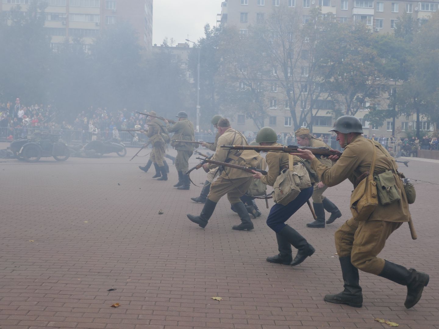 Подольск, Подвиг подольских курсантов, Реконструкция, День памяти, День города, вов,