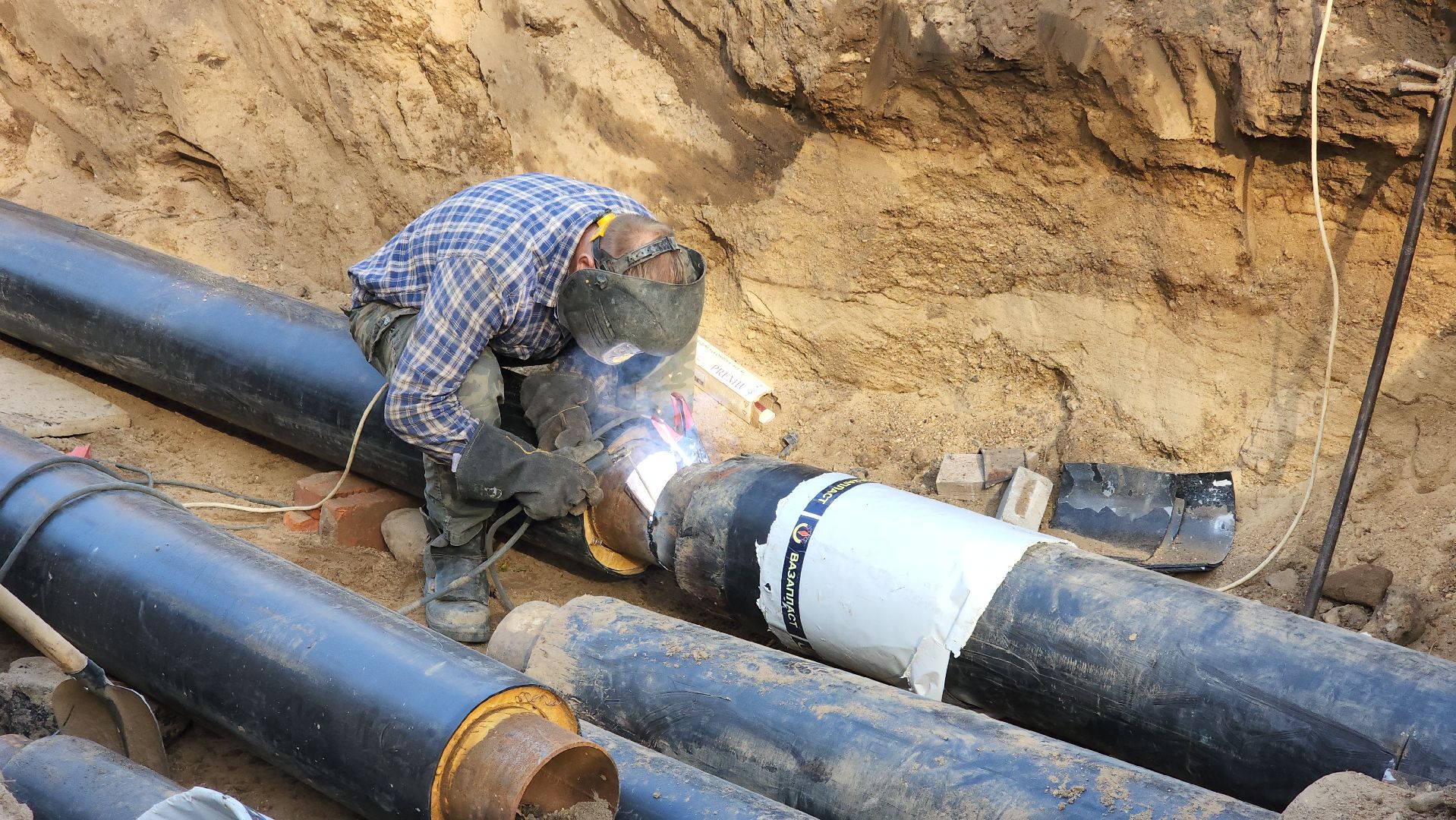 ЖКХ, ремонт тепловых сетей, теплотрасса, Лосино-Петровский,