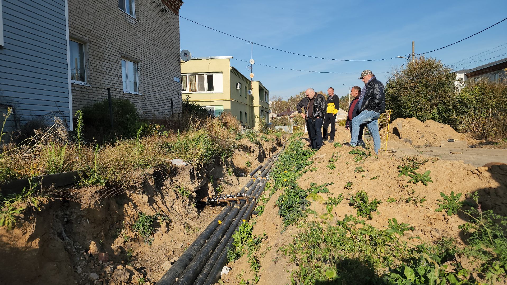 ЖКХ, ремонт тепловых сетей, теплотрасса, Лосино-Петровский,
