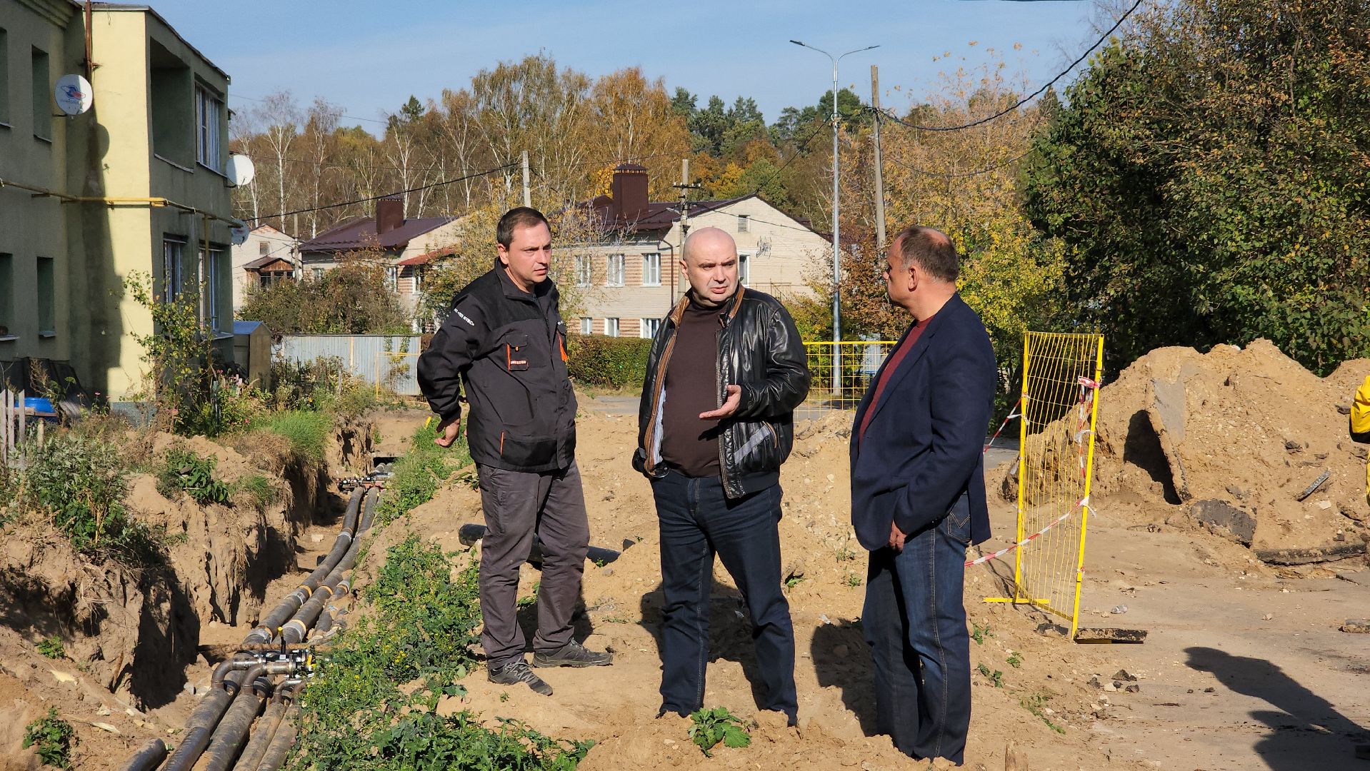 ЖКХ, ремонт тепловых сетей, теплотрасса, Лосино-Петровский,