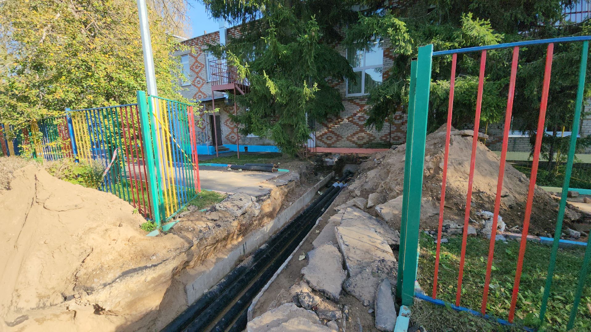 ЖКХ, ремонт тепловых сетей, теплотрасса, Лосино-Петровский,