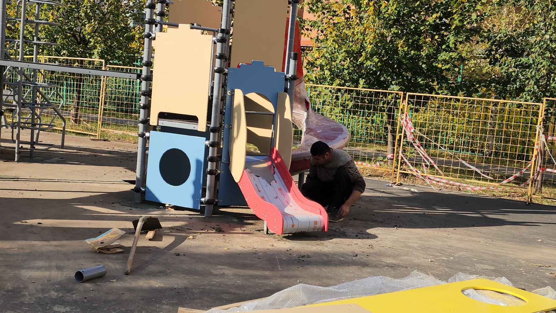 Десткая площадка, Благоустройство, Лобня,