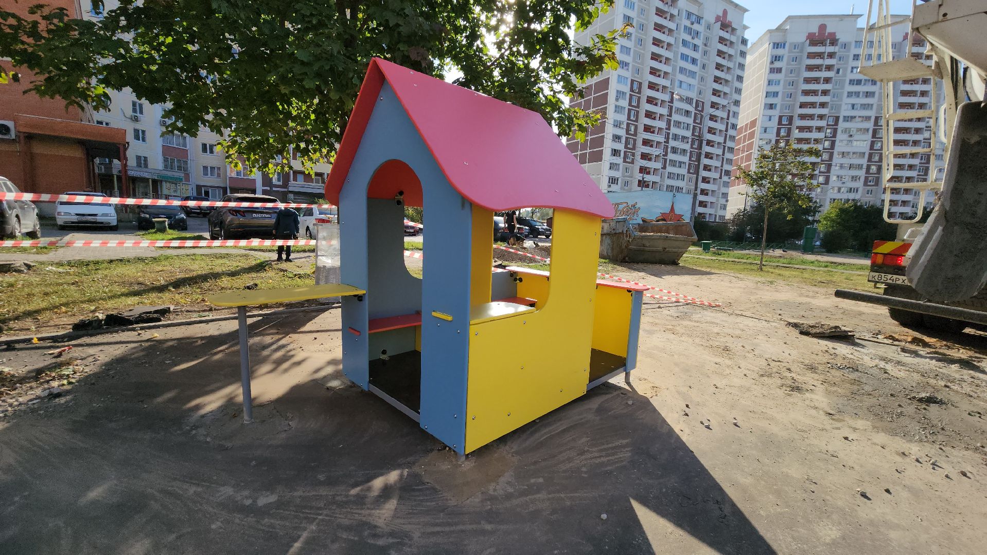 Десткая площадка, Благоустройство, Лобня,