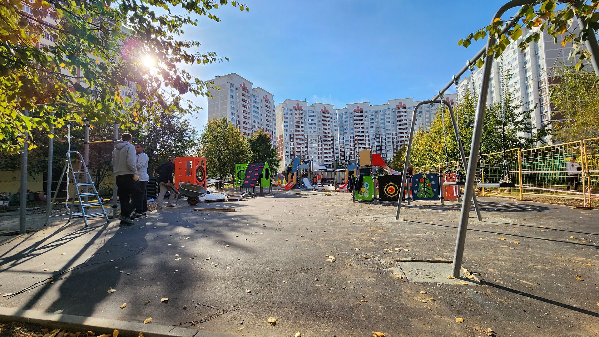 Десткая площадка, Благоустройство, Лобня,