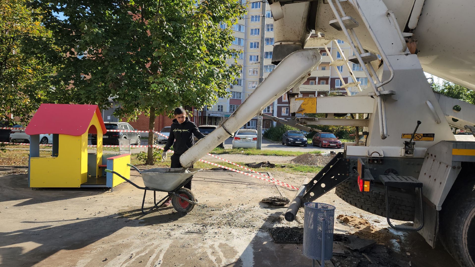 Десткая площадка, Благоустройство, Лобня,