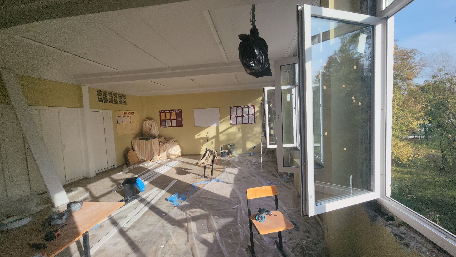 ремонт, егорьевск, окна, школа, дети, обновление,