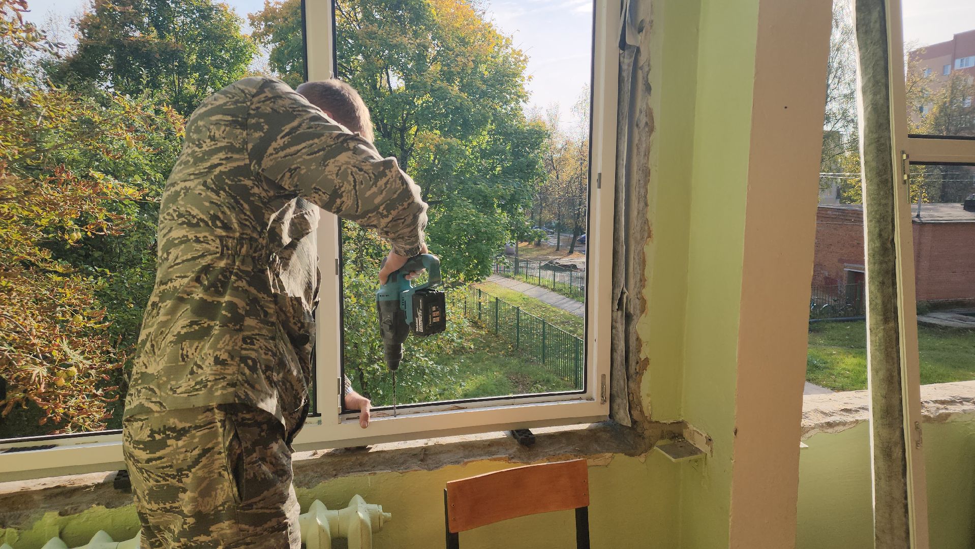 ремонт, егорьевск, окна, школа, дети, обновление,