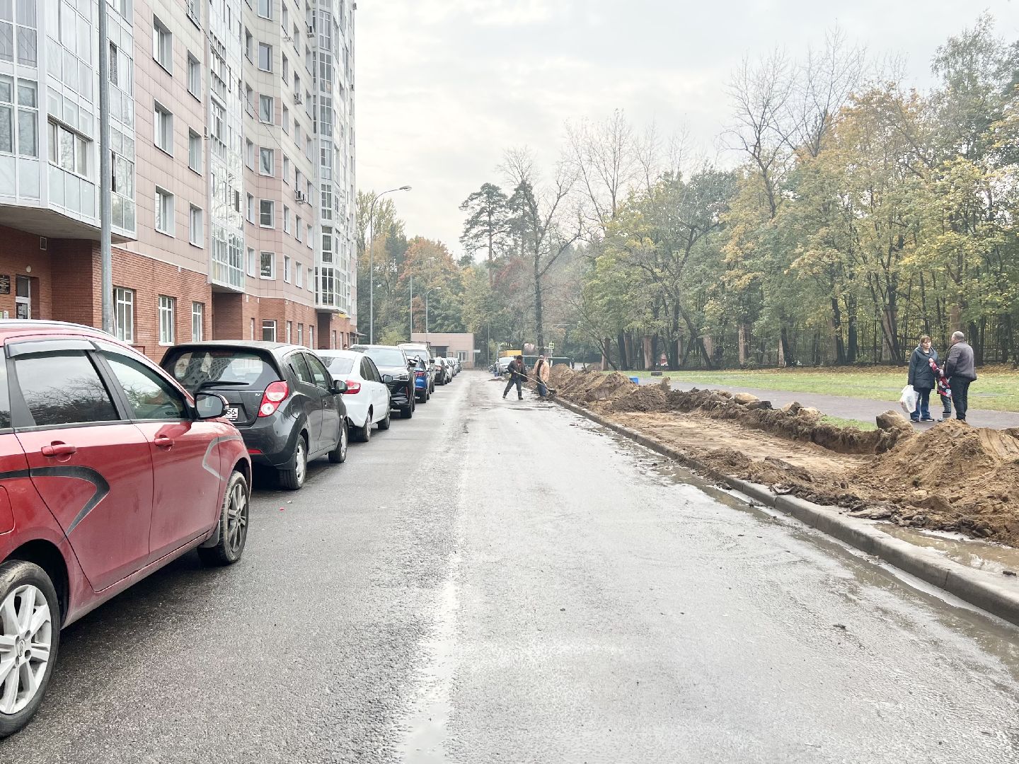 Балашиха, Подмосковье, Благоустройство дворов в Балашихе, парковочные места,