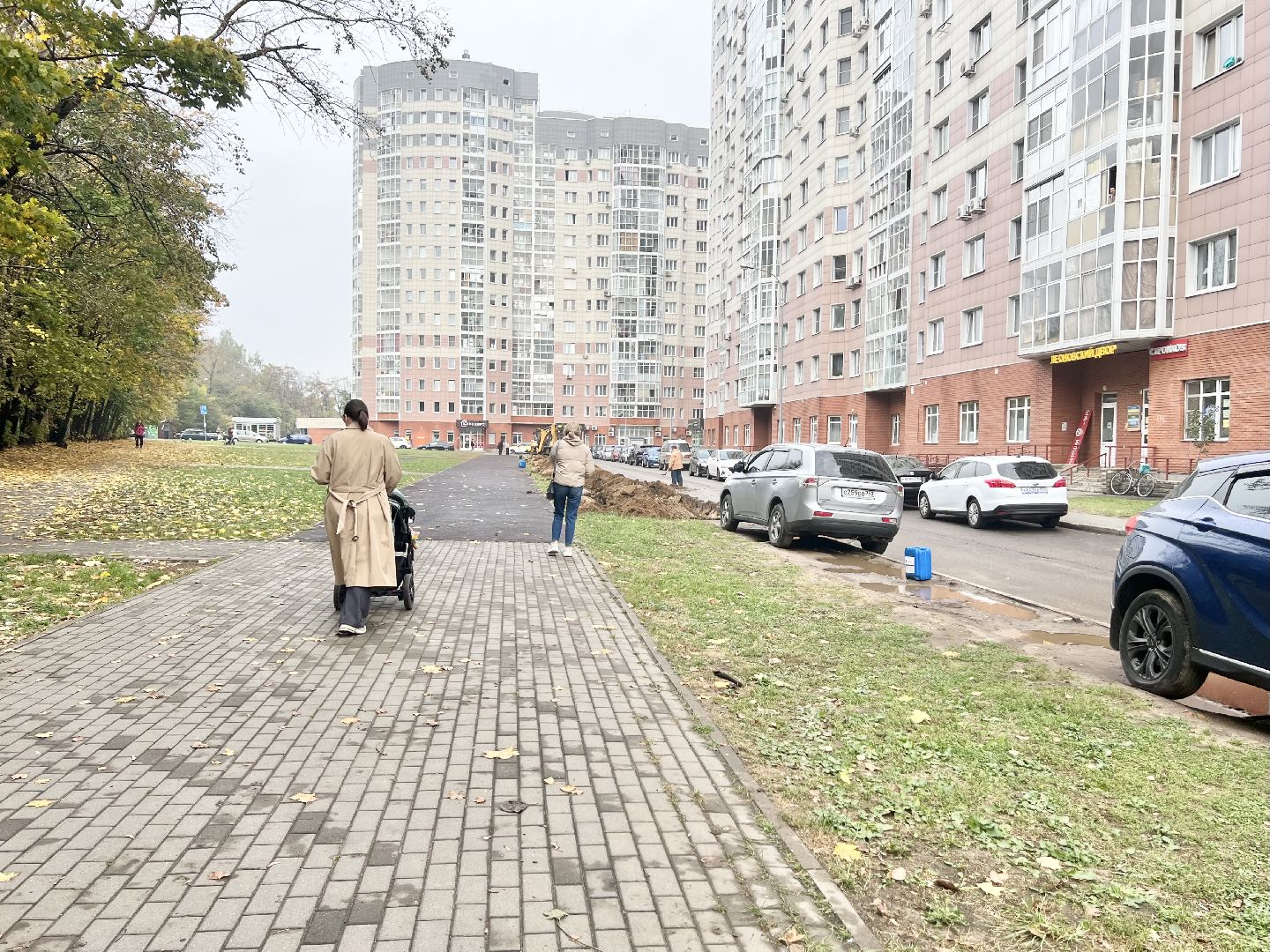 Балашиха, Подмосковье, Благоустройство дворов в Балашихе, парковочные места,