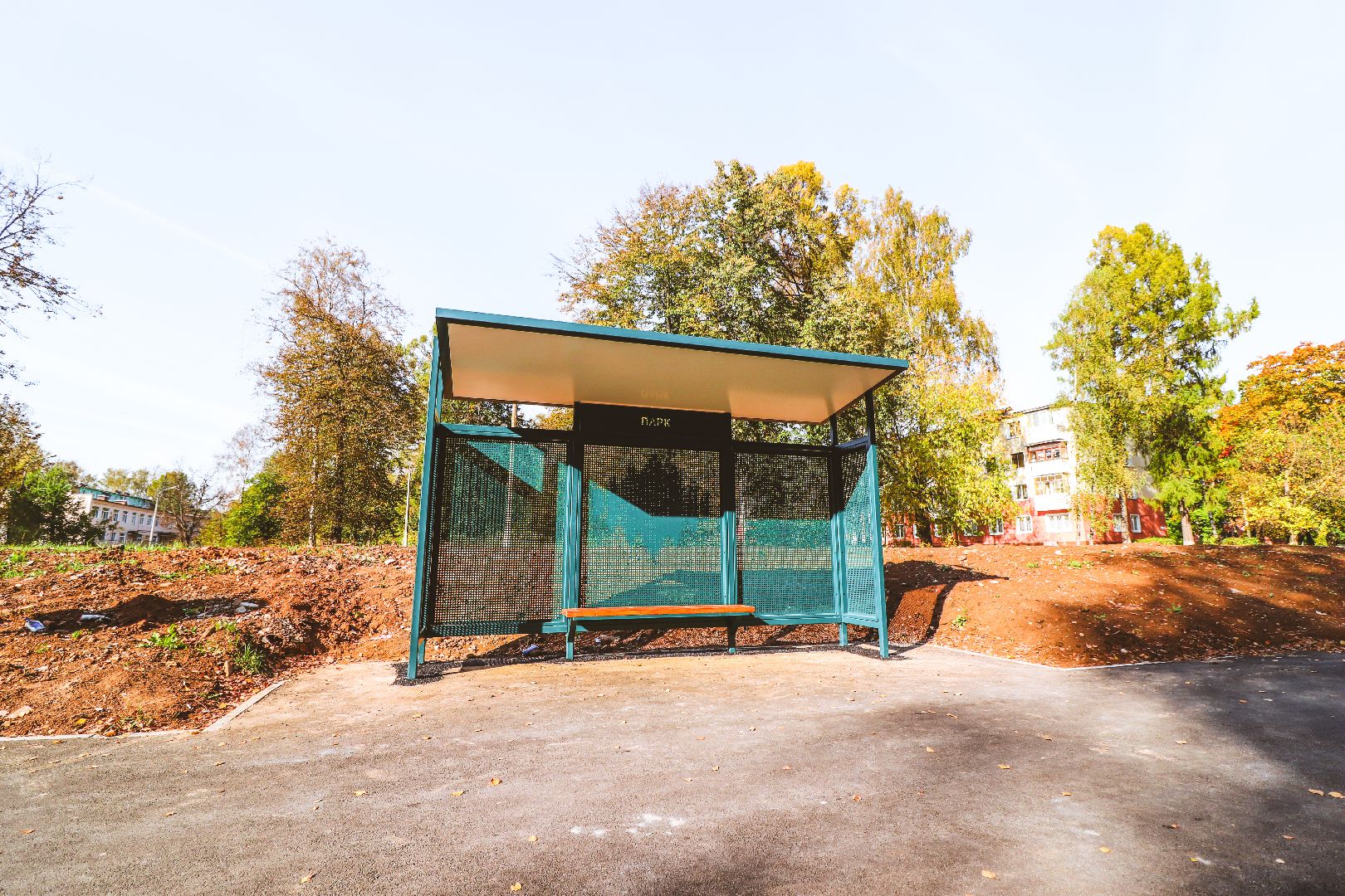 Клин, общество, автобусные остановки,