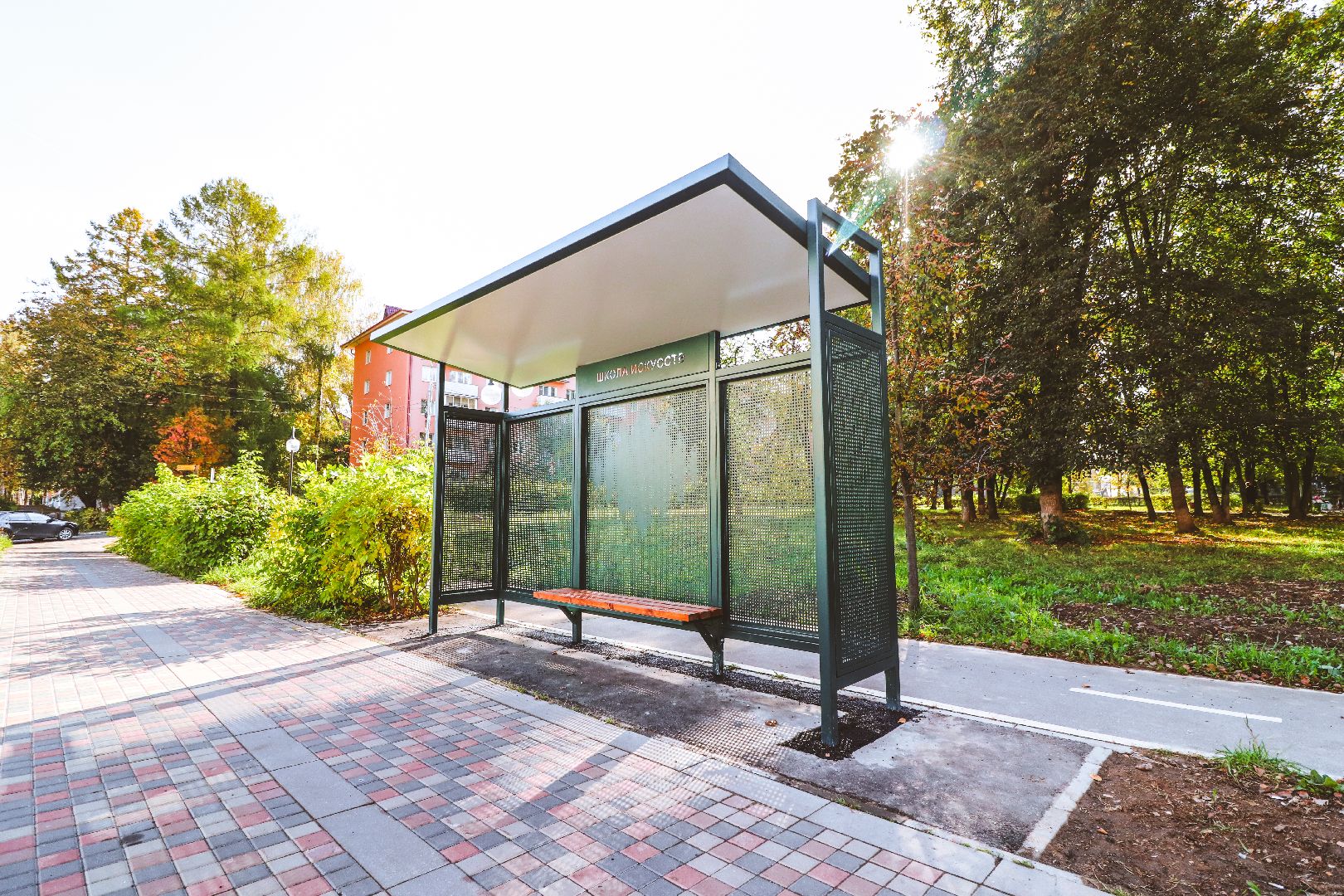 Клин, общество, автобусные остановки,