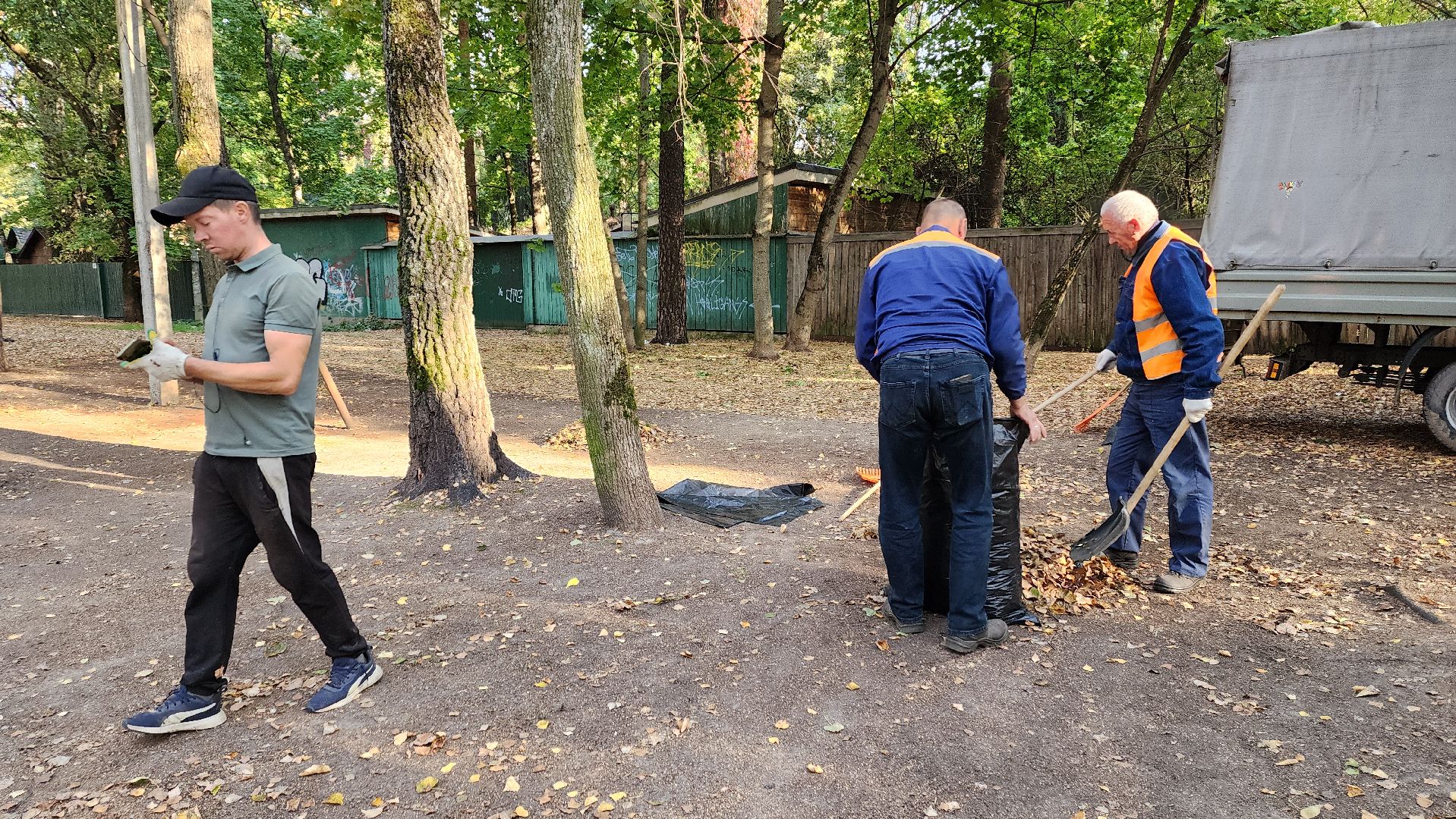 пушкино, литература, писатели, уборка дворов осенью, благоустройство, жкх,