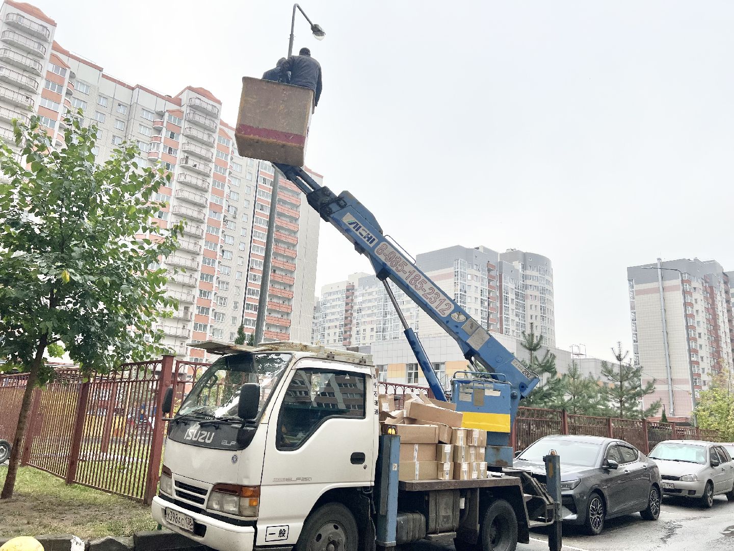 Балашиха, Подмосковье, Модернизация уличного освещения, Благоустройство дворов,