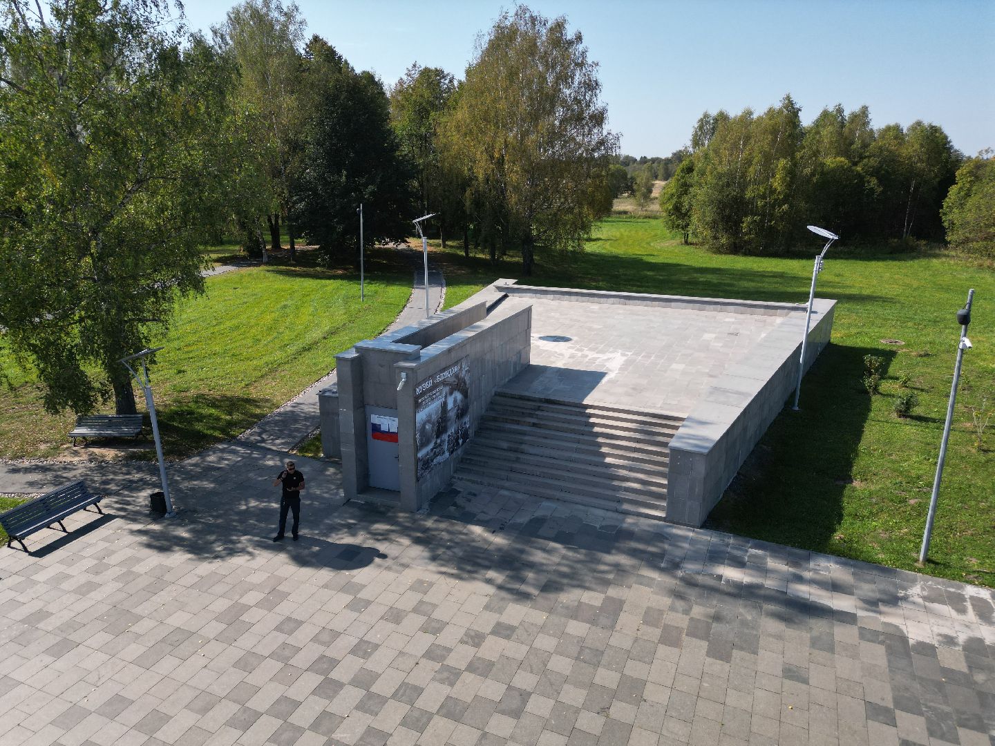 видео с коптера, волоколамск, памятник, вов, города, музей,