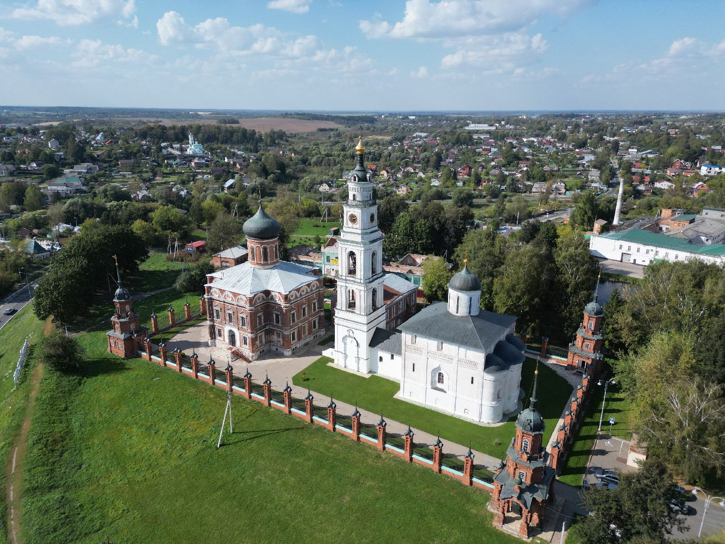 видео с коптера, волоколамск, кремль, города,