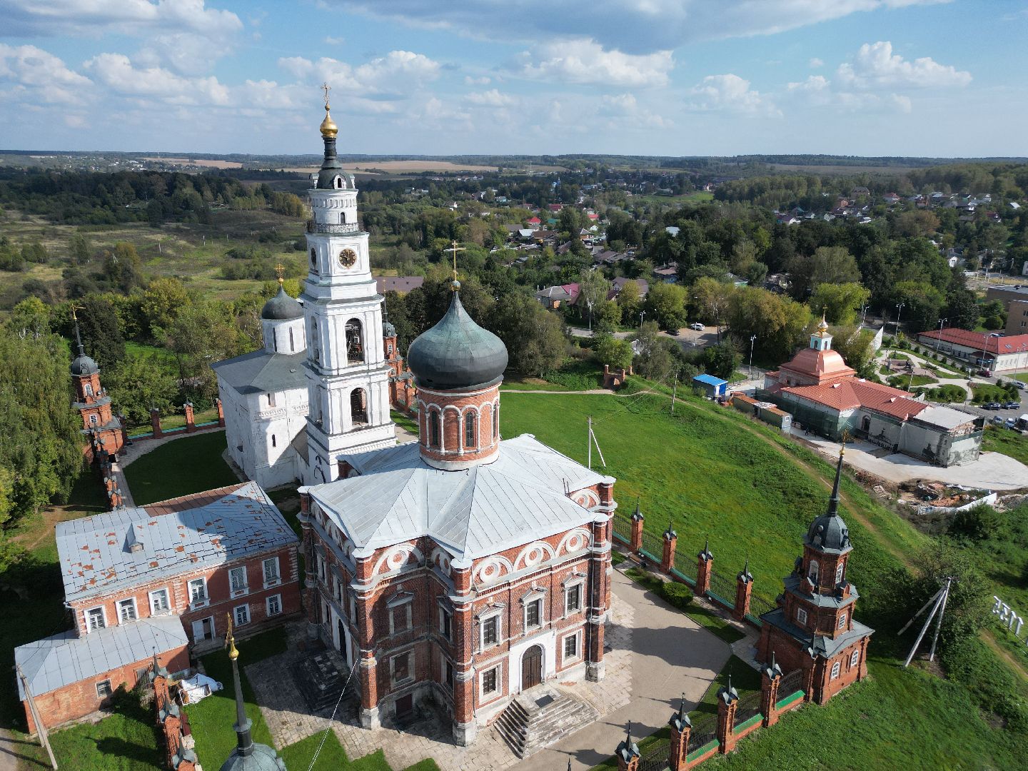 видео с коптера, волоколамск, кремль, города,