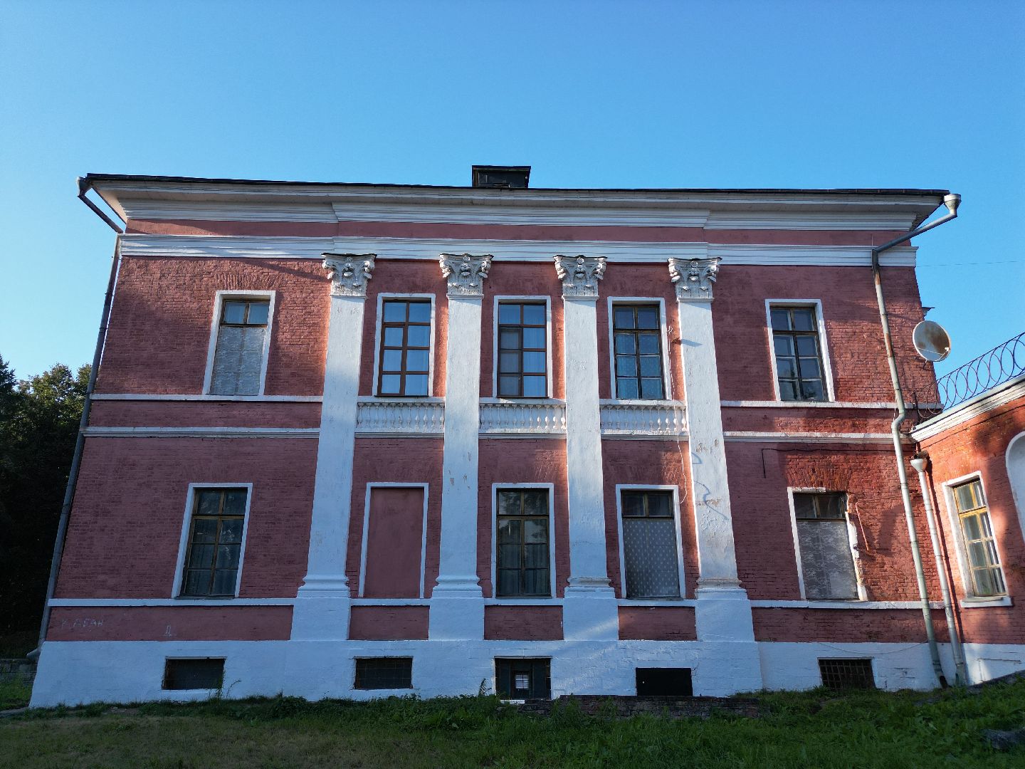 видео с коптера, волоколамск, усадьба, города, культура,