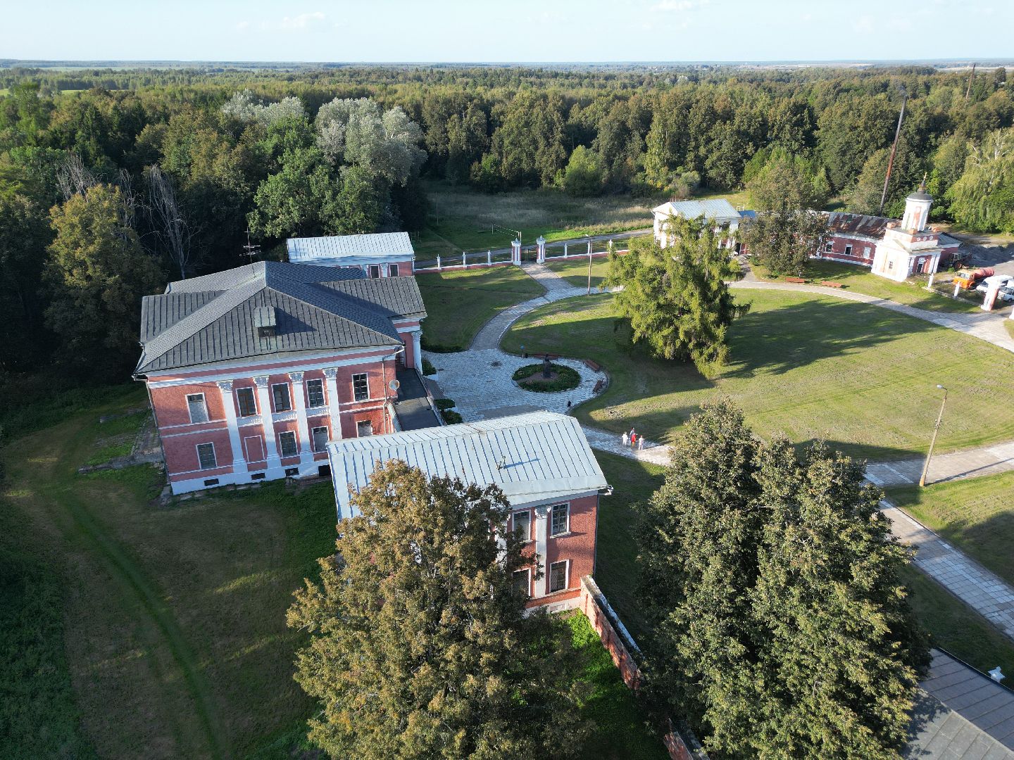 видео с коптера, волоколамск, усадьба, города, культура,