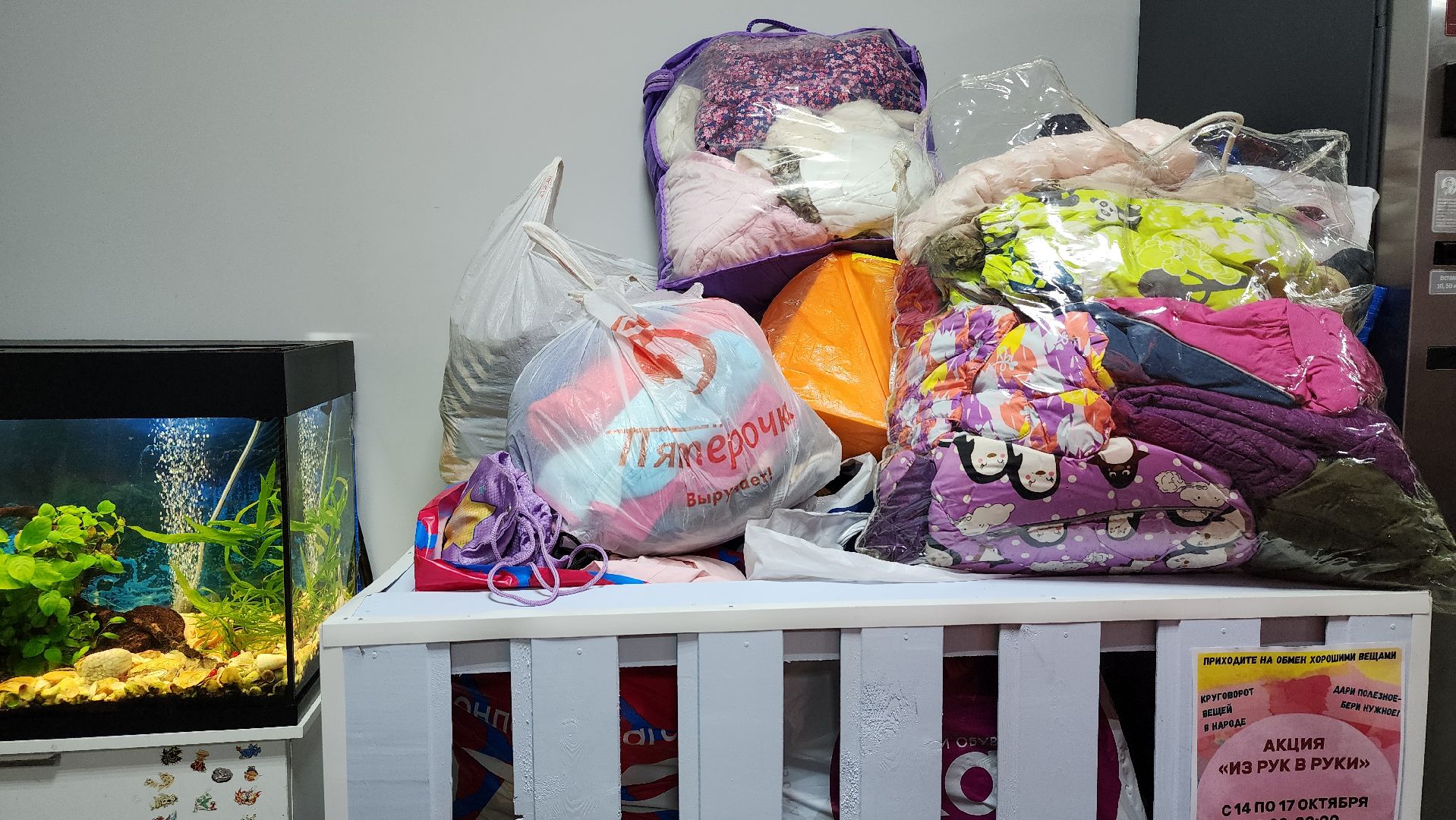 благотворительная акция, обмен вещами, Из рук в руки, Старая Купавна, Богородский городской округ,