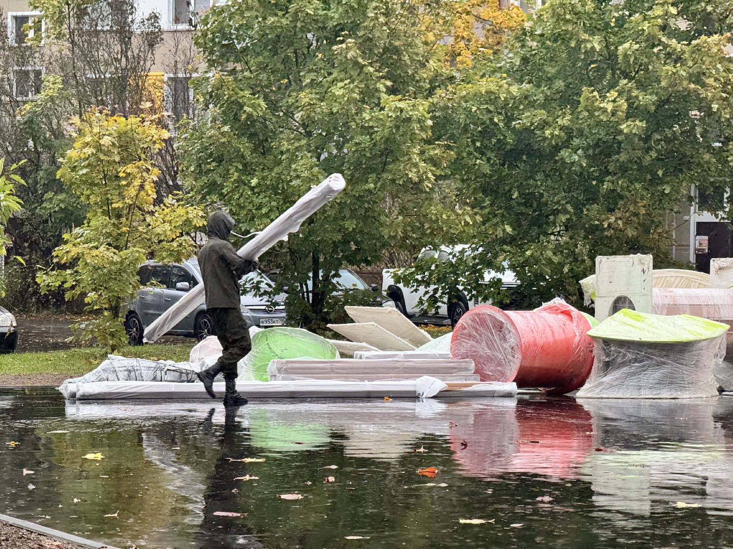 шаховская, детская игровая площадка губернатора, установка детской площадки,