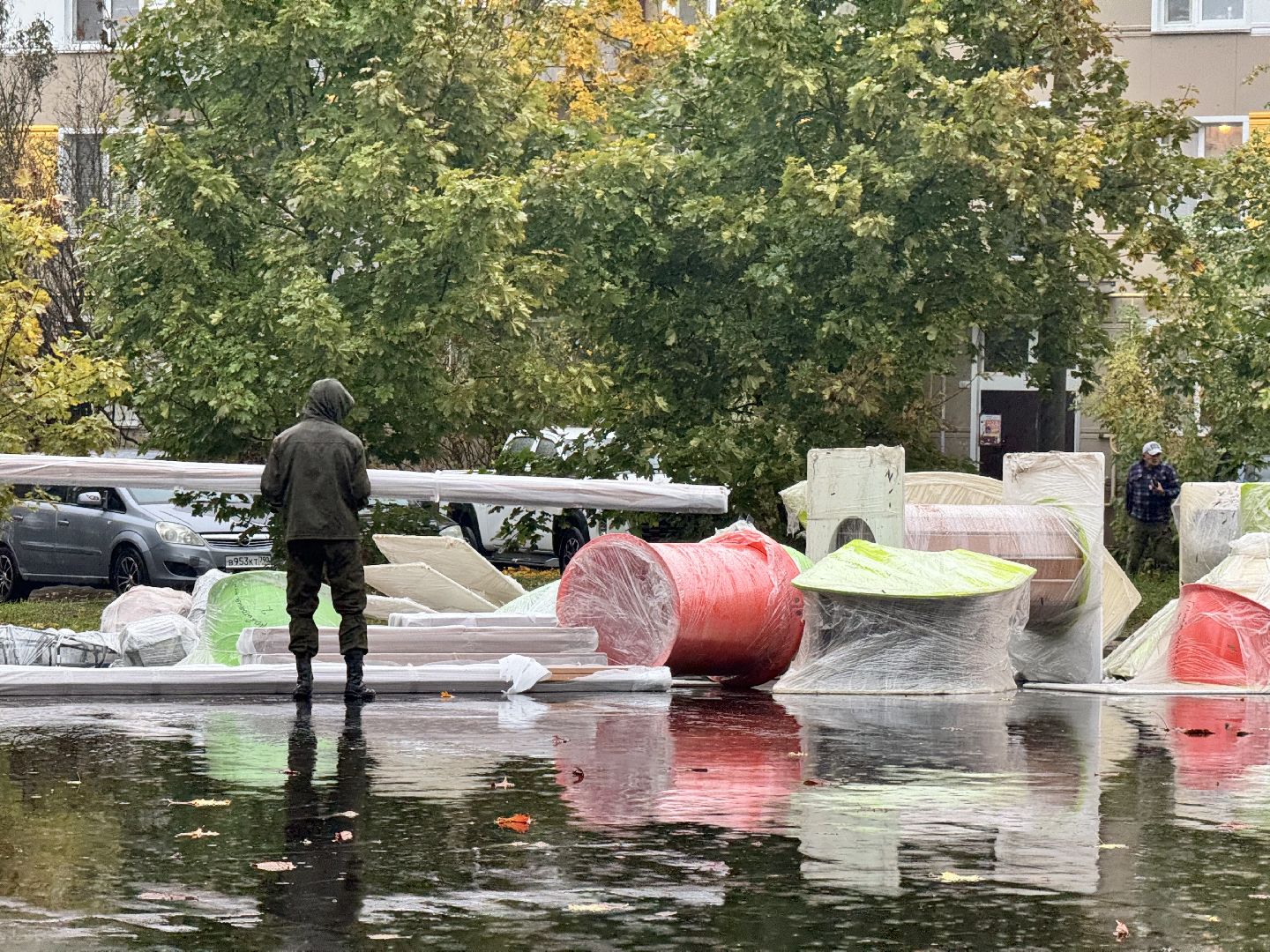 шаховская, детская игровая площадка губернатора, установка детской площадки,
