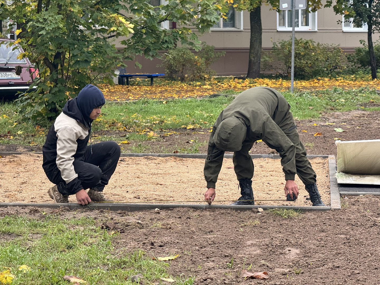 шаховская, детская игровая площадка губернатора, установка детской площадки,