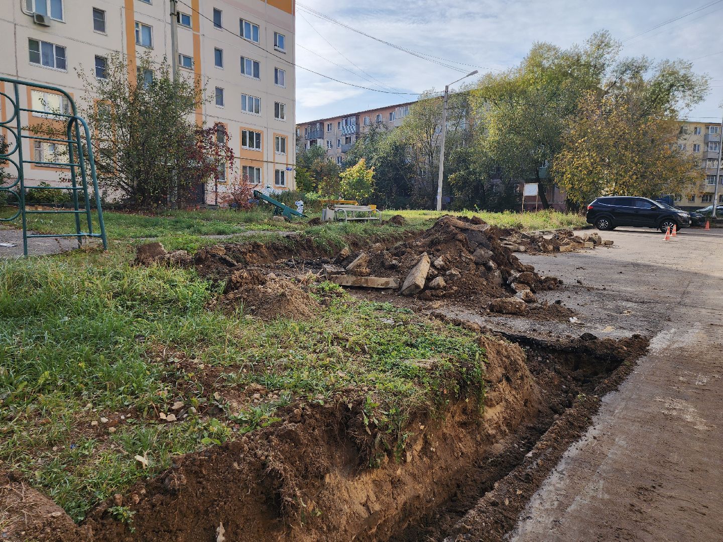 благоустройство, серпухов, подмосковье, комплексное благоустройство двора,