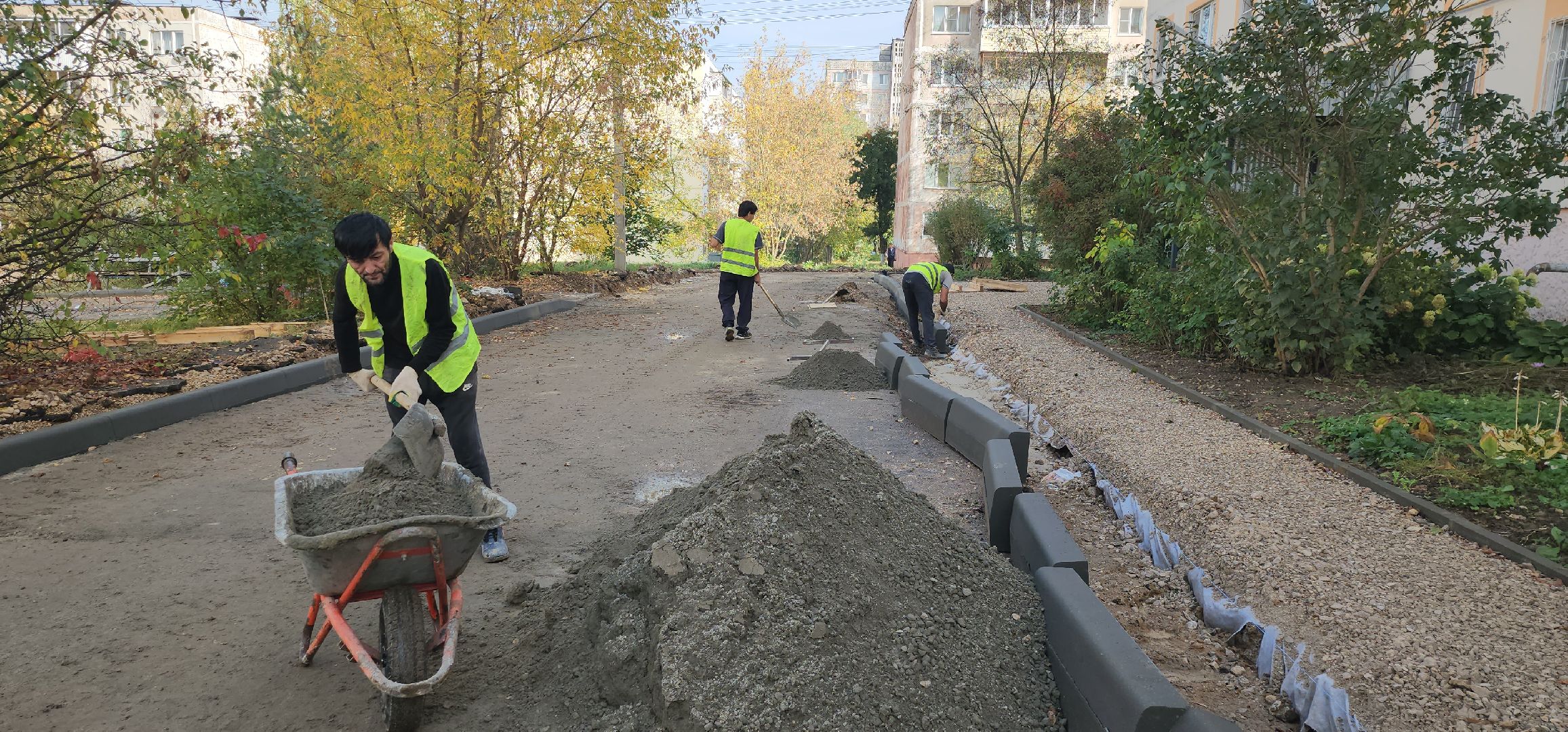 благоустройство, серпухов, подмосковье, комплексное благоустройство двора,