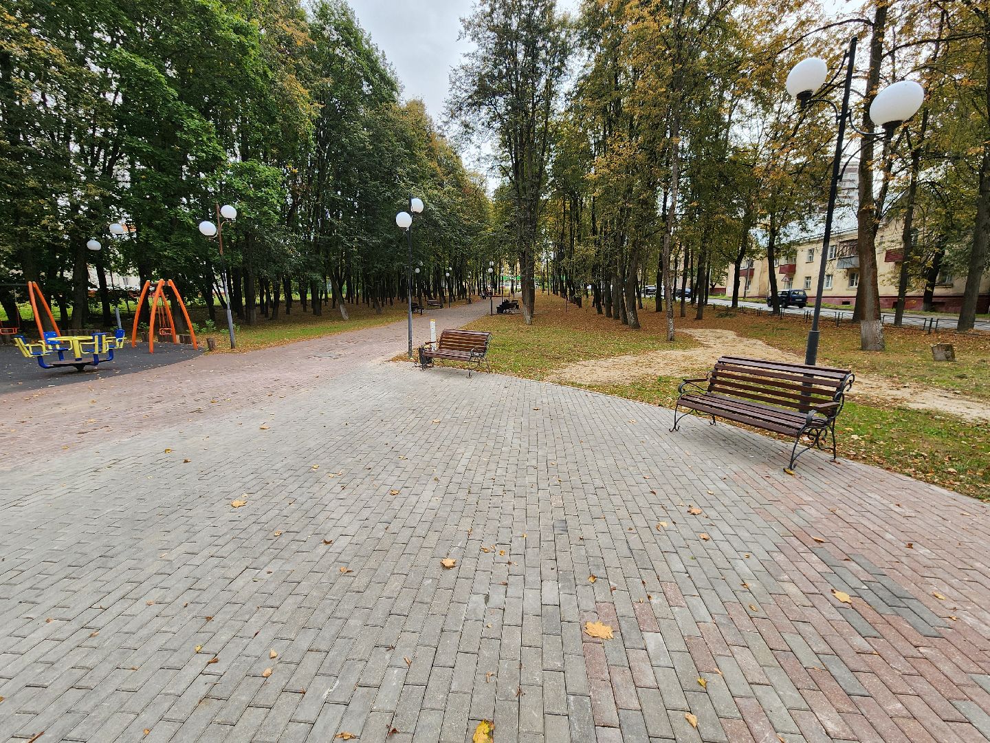 Чехов, сквер Ветеранов, благоустройство, замена брусчатки, ямочный ремонт, пешеходная зона, портал Добродел, Добродел благоустройство, Добродел общественные территории,