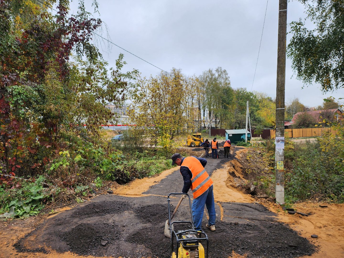одинцово, осоргино, лесной городок, мцд, строительство, благоустройство, дорога,
