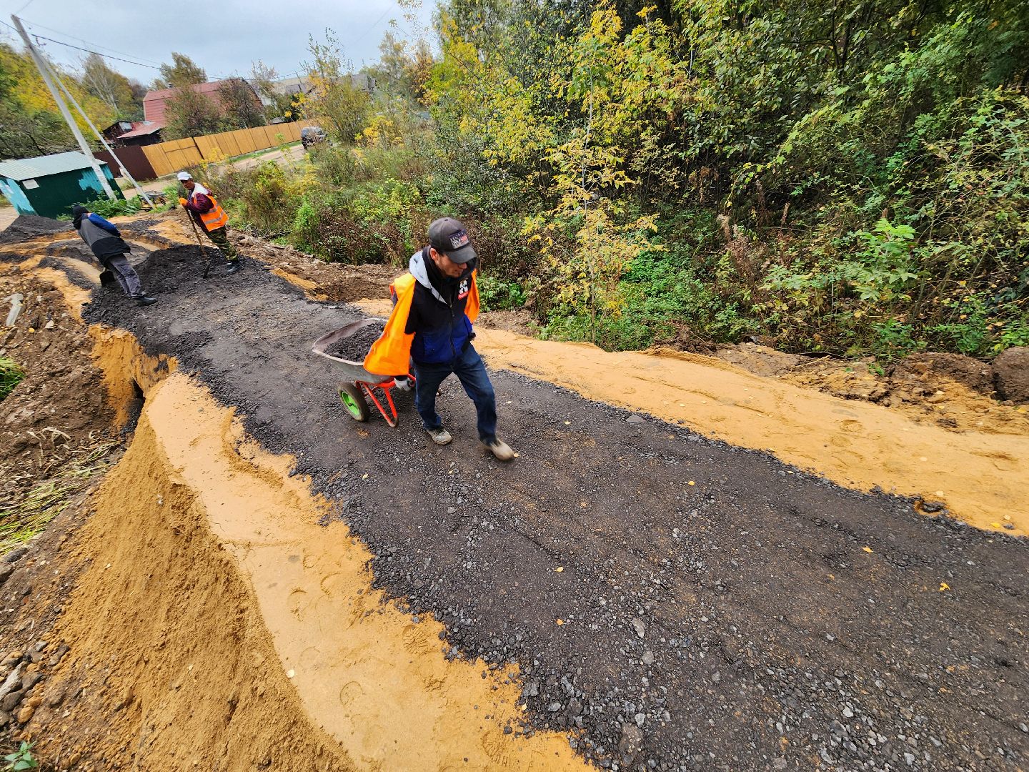 одинцово, осоргино, лесной городок, мцд, строительство, благоустройство, дорога,