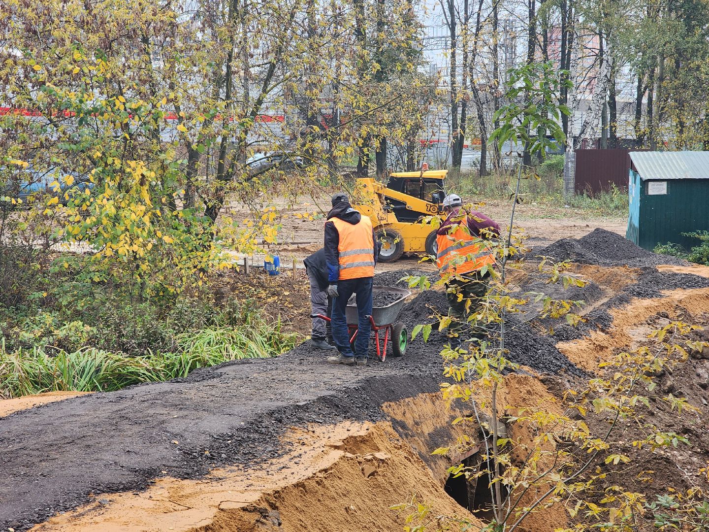 одинцово, осоргино, лесной городок, мцд, строительство, благоустройство, дорога,