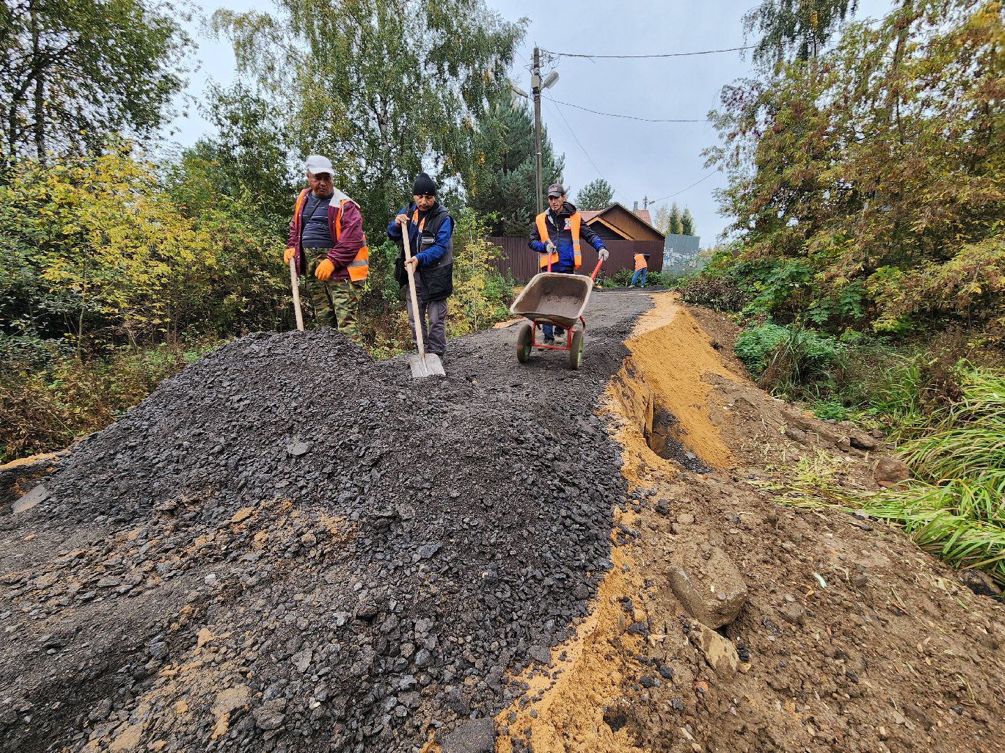 одинцово, осоргино, лесной городок, мцд, строительство, благоустройство, дорога,