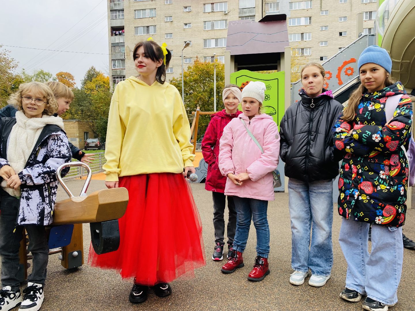 Губернаторская площадка, Программа губернатора, детская площадка, Домодедово, Подмосковье, дети, торжественное открытие,