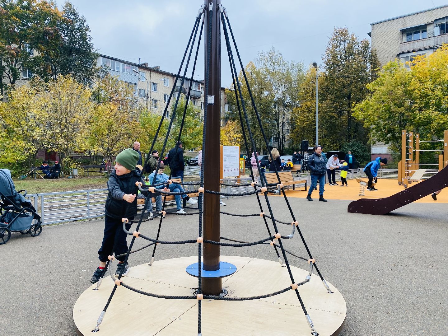 Губернаторская площадка, Программа губернатора, детская площадка, Домодедово, Подмосковье, дети, торжественное открытие,