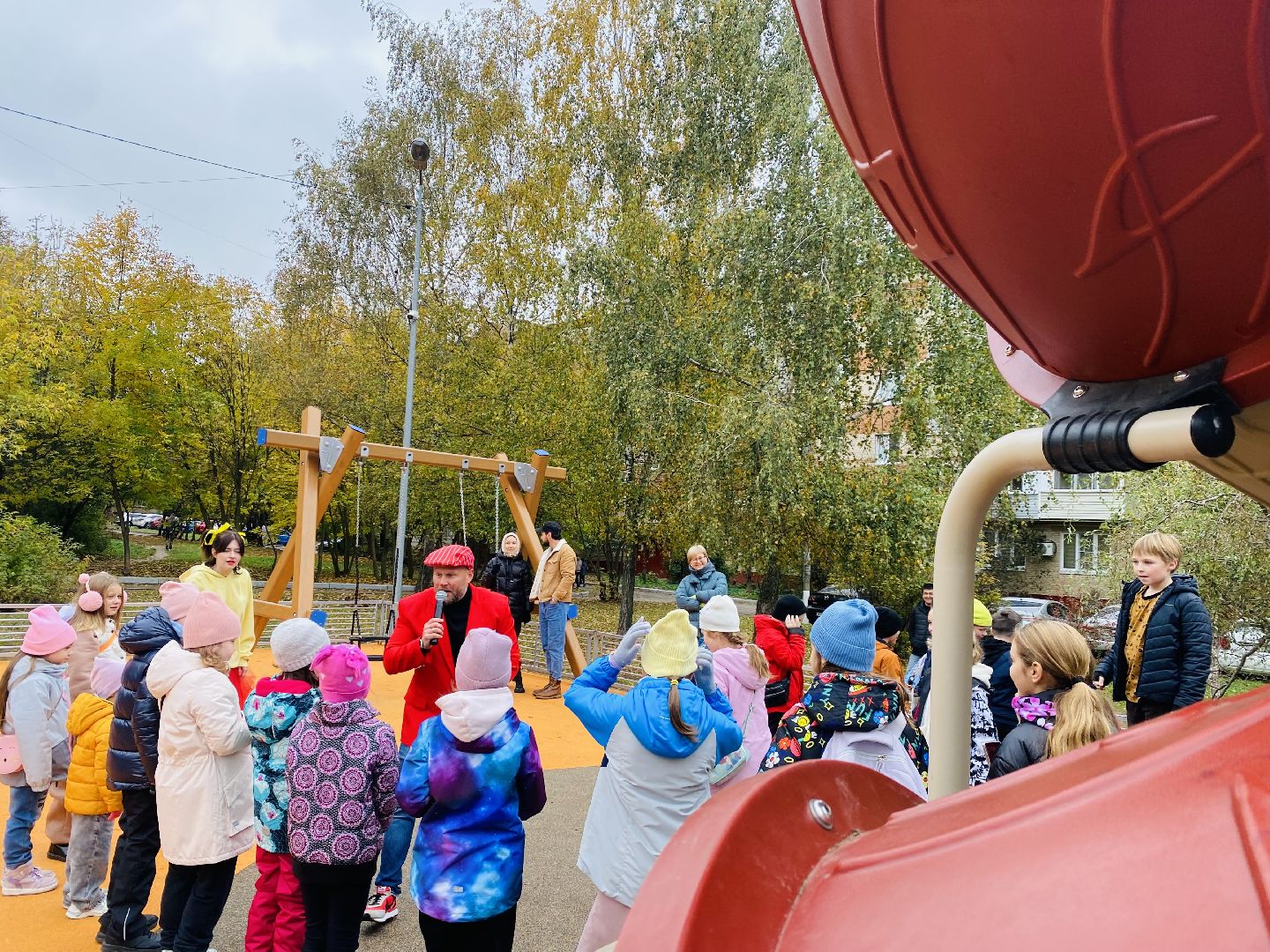 Губернаторская площадка, Программа губернатора, детская площадка, Домодедово, Подмосковье, дети, торжественное открытие,