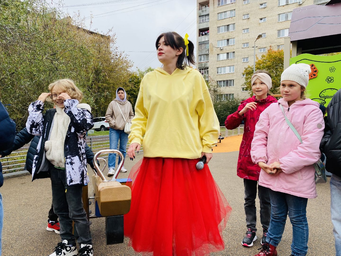 Губернаторская площадка, Программа губернатора, детская площадка, Домодедово, Подмосковье, дети, торжественное открытие,