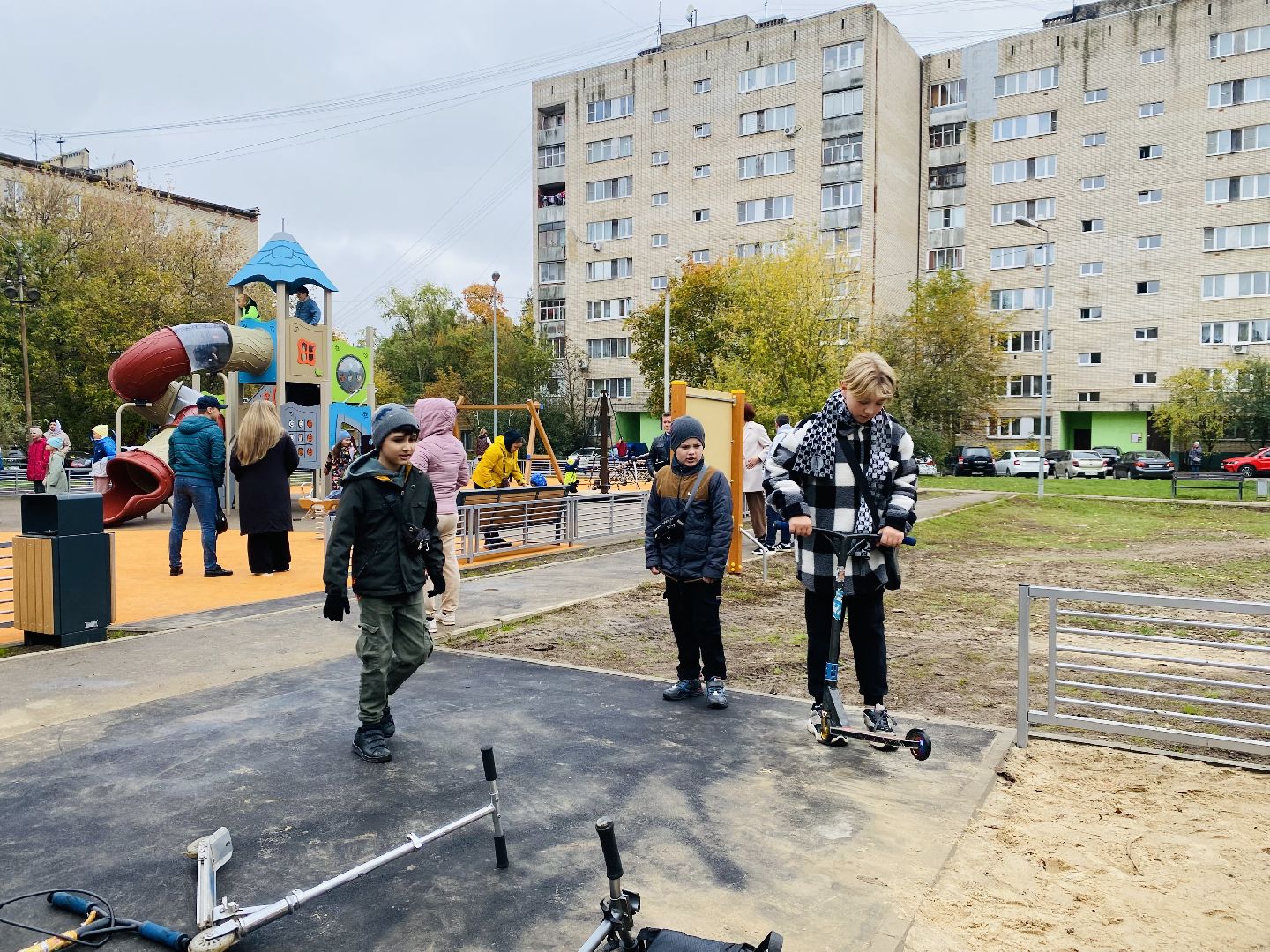 Губернаторская площадка, Программа губернатора, детская площадка, Домодедово, Подмосковье, дети, торжественное открытие,