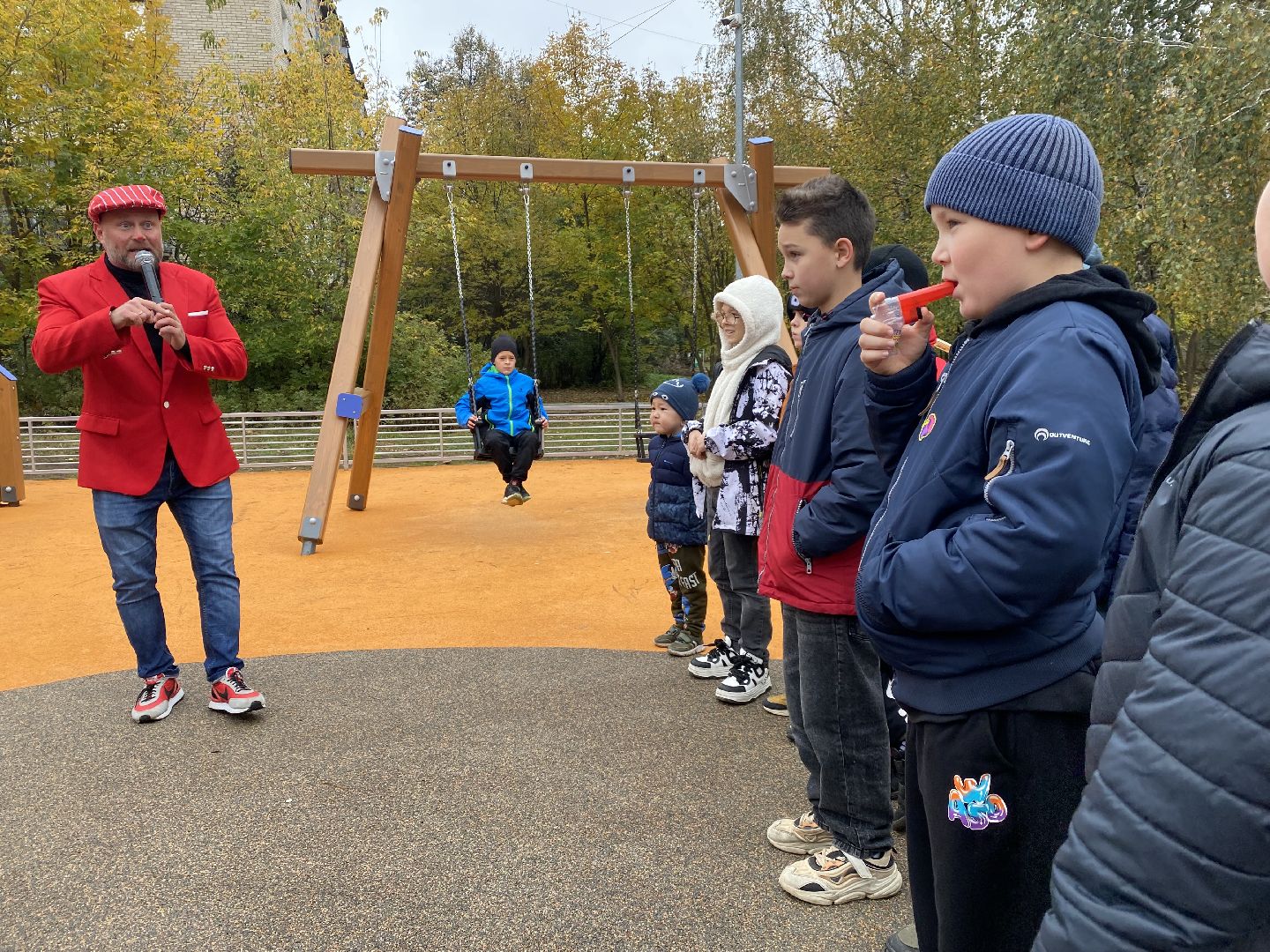 Губернаторская площадка, Программа губернатора, детская площадка, Домодедово, Подмосковье, дети, торжественное открытие,